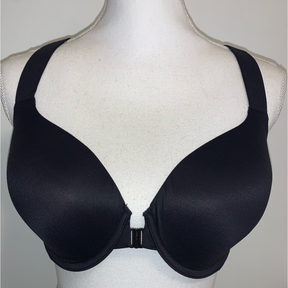 Women’s SPANX Bra-llelujah Bra 36D Black Racerback Front Closure Underwire